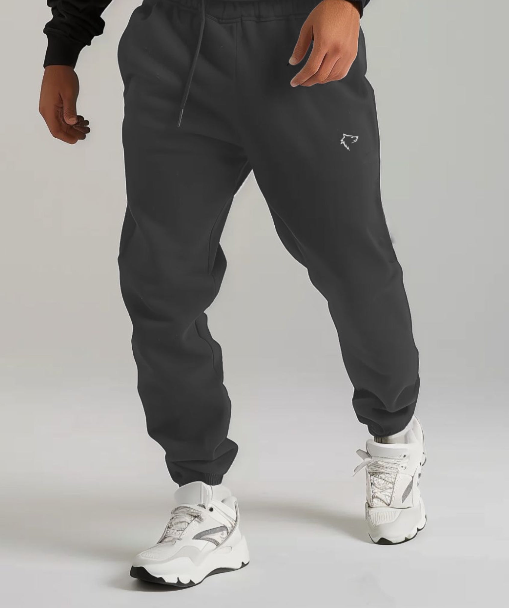 Apex™ dark grey Comfort Pants front view - eco-friendly and cozy pants