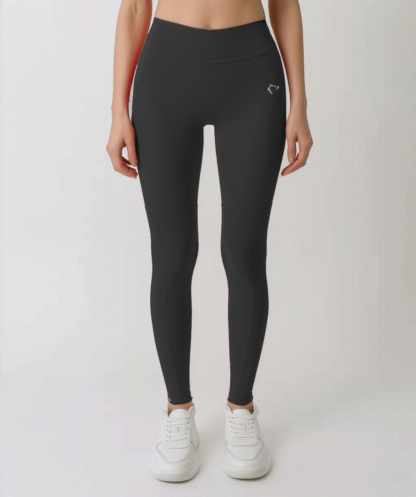 Apex™ black Harmony Leggings front view - eco-friendly and comfortable leggings