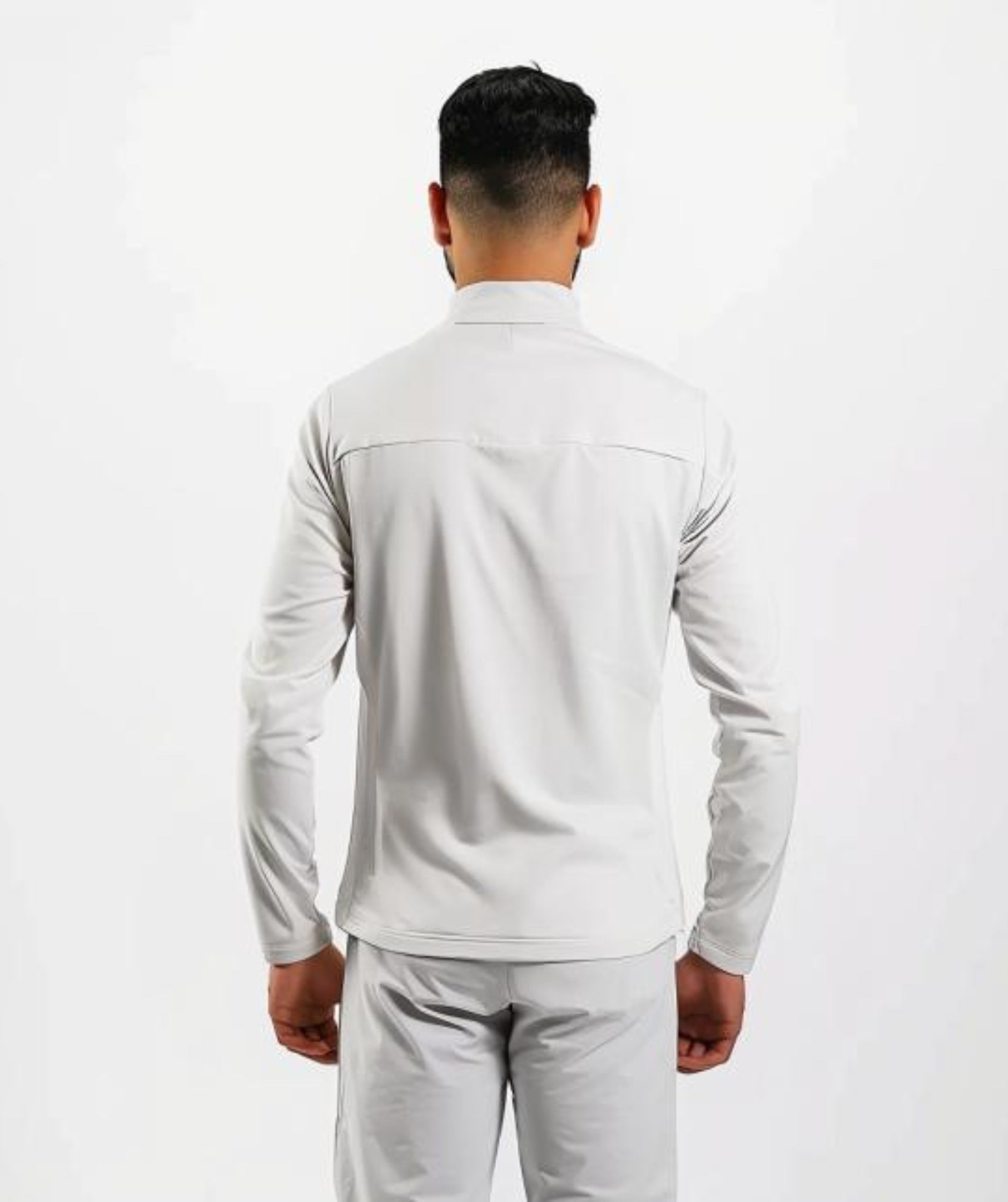 Apex™ white Summit Jacket back view - sustainable activewear