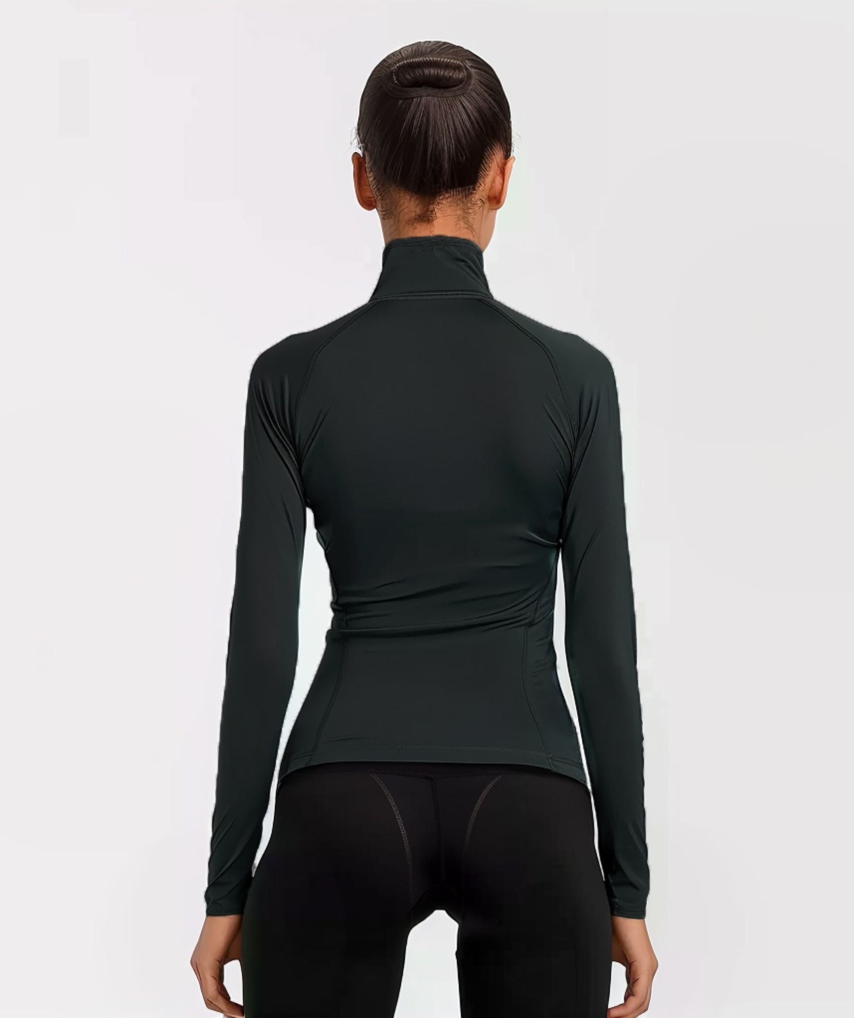 Apex™ black Serenity Jacket back view - sustainable activewear