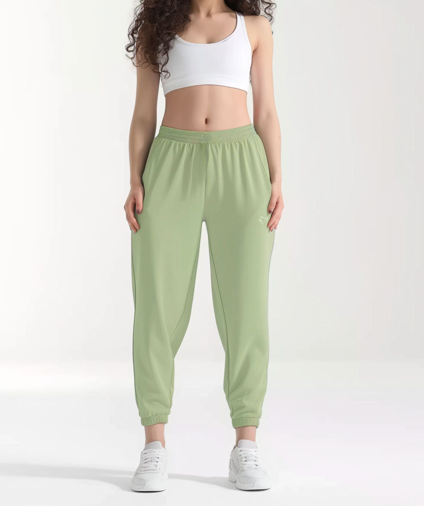 Apex™ light green Elevate Leggings front view - eco-friendly and high-performance leggings