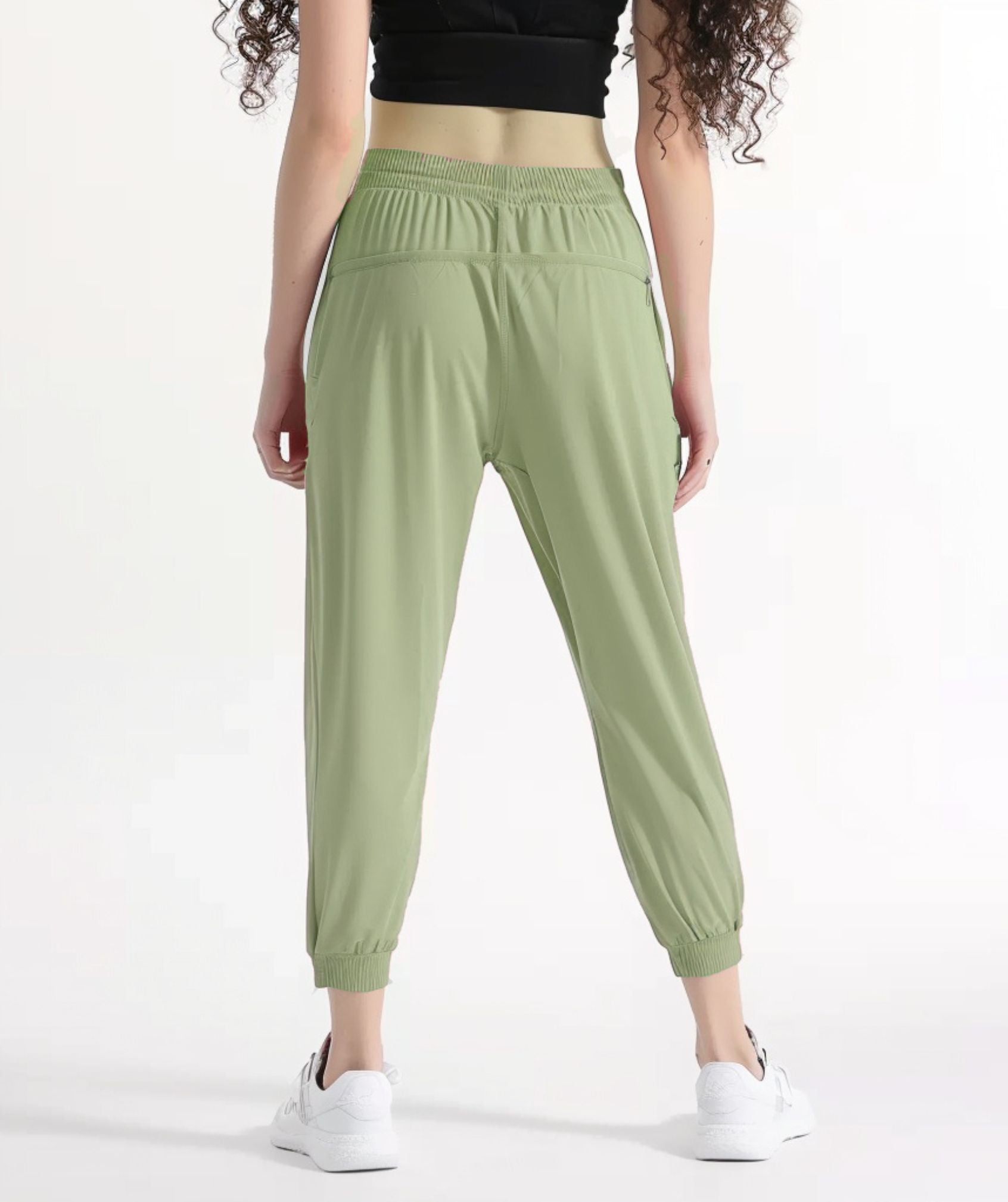 Apex™ light green Elevate Leggings back view - sustainable activewear