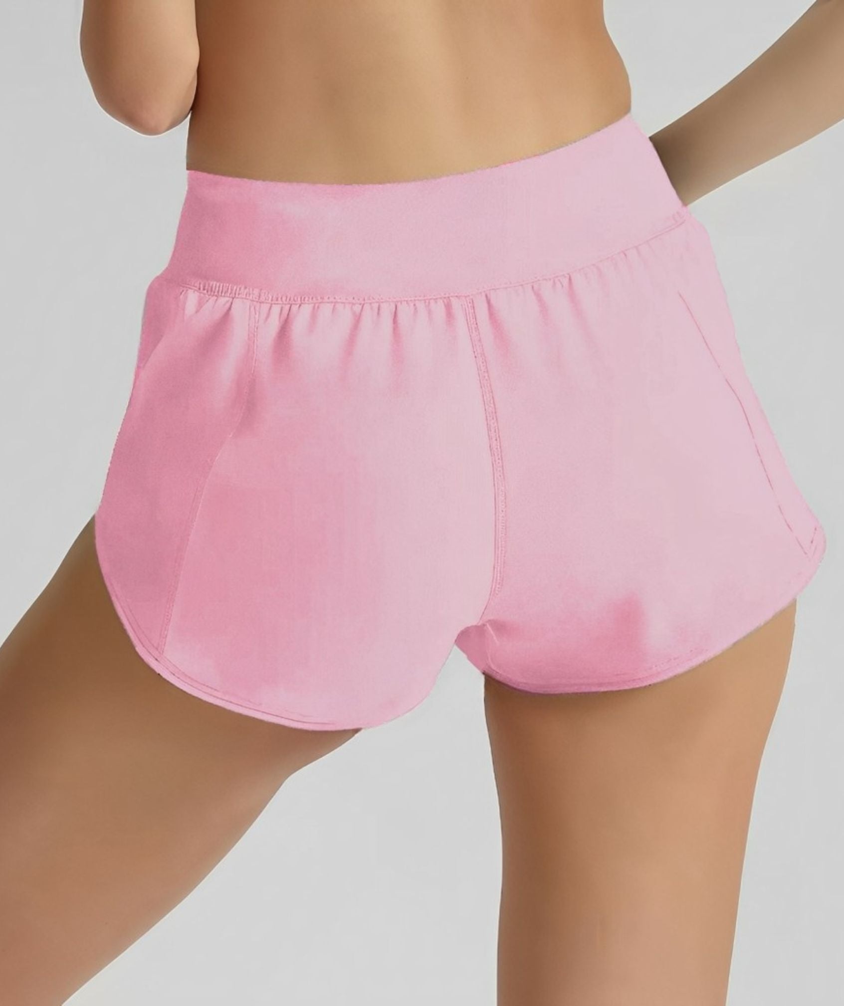 Apex™ pink Motion Shorts back view - comfortable and flexible shorts